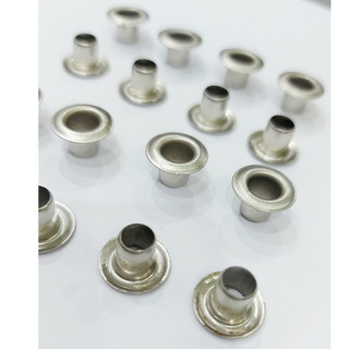 Khoen ore mắt cáo 6mm Chân cao 8mm Khoen đóng formex dày Bằng sắt xi Màu bạc
