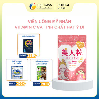 Viên uống mỹ nhân vitamin c & tinh chất hạt ý dĩ dưỡng trắng da fine japan gói 200 viên