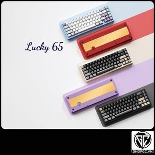Kit lucky65 | kit bàn phím cơ lucky65 - vỏ nhôm 6063 | 3 chế độ kết nối + mạch xuôi + led rgb