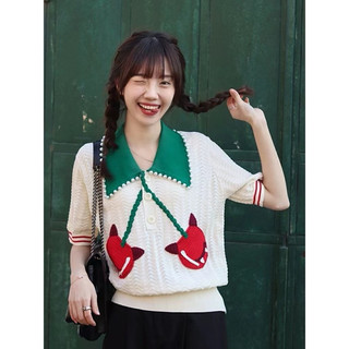 Áo croptop len dệt kim