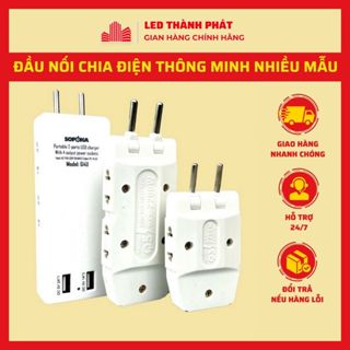 Ổ chia điện đa năng 3 4 5 cửa kèm 2 cổng USB , Ổ cắm chuyển đổi thông minh chịu tải cao 2200W Bảo hành chính hãng