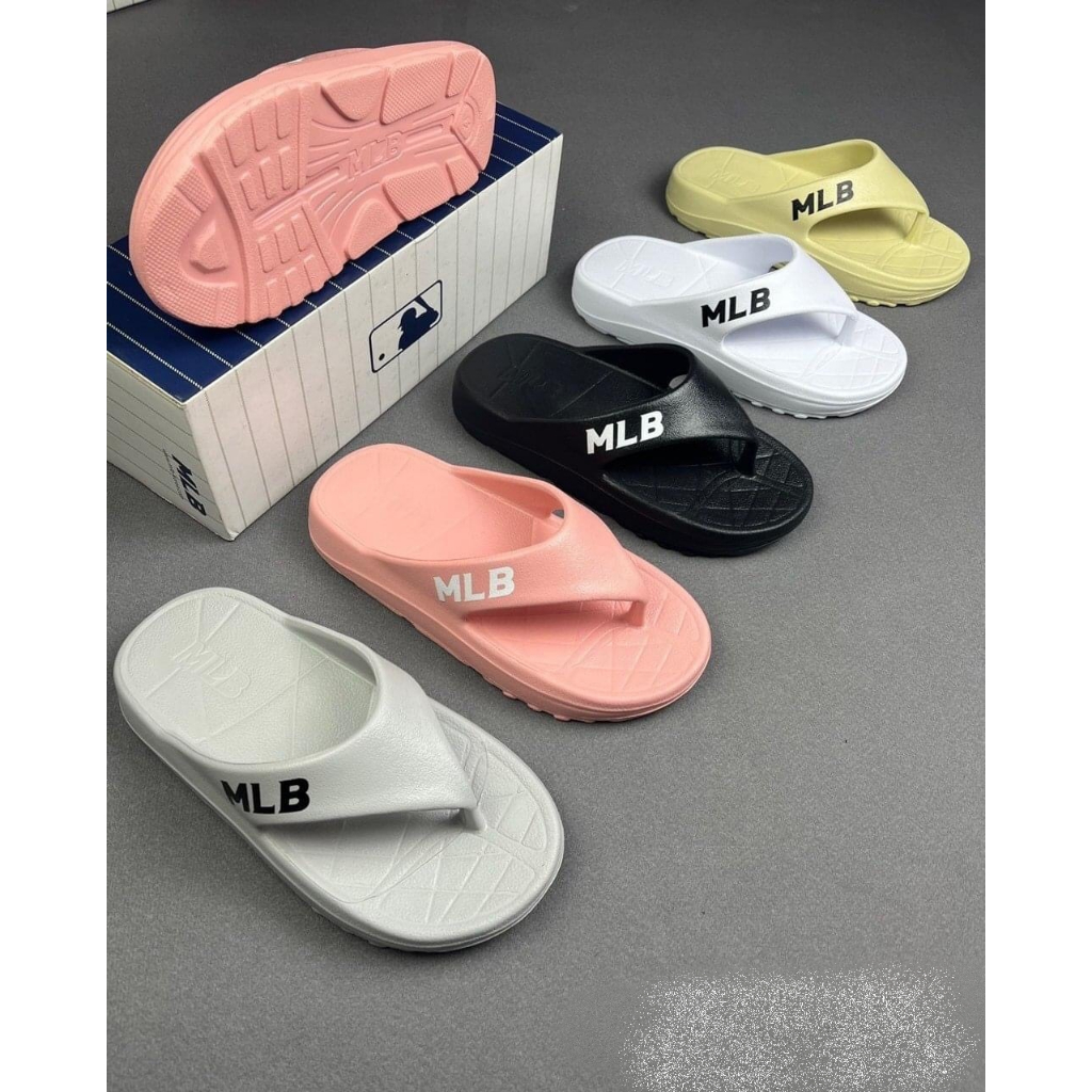 Dép 𝐌𝐋𝐁 nam nữ, dép quai ngang nam nữ unisex 𝐌𝐋𝐁 -FREESHIP + Hộp- dép kẹp 𝐌𝐋𝐁 𝐍𝐘 thể thao bóng chày 