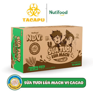 Thùng 48 hộp nuvi thức uống sữa lúa mạch lắc cacao tu.nll180sp 180ml - thương hiệu nutifood - tacapu