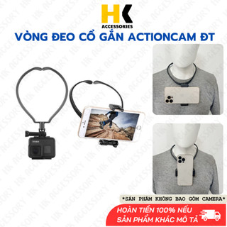 Vòng đeo cổ gắn Actioncam Gopro Điện thoại gắn dễ dàng góc quay đẹp