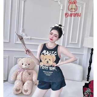 Bộ mặc nhà , sét bộ , đồ mặc nhà _đùi thun tăm