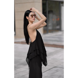 Set áo 2 dây hở lưng+ Quần suông