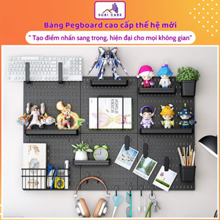 Bảng Pegboard Treo Đồ Gắn Tường, Kệ Pegboard Decor Để Đồ Setup Bàn, Bảng Lỗ Trang Trí Decor Tường