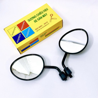 Gương/Kính chiếu hậu tai mèo chân kính 10ly ốc ren thuận gắn được nhiều xe(giá 1 đôi)