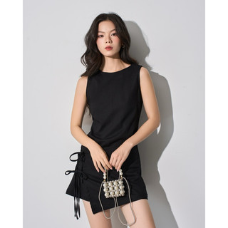 Đầm Sát Nách Linen Vạt Chéo Thắt Dây Tôn Dáng  - Monstier Maison Linen Dress 🎠🥐🧺⛲️