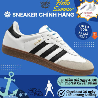 Giày adidas samba original white black full box