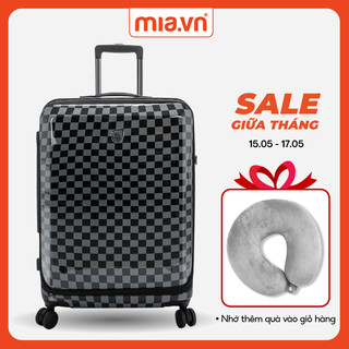 Vali Heys EZ Fashion size 20/24/28 inch Màu Black/Grey Checkered Nhựa PC cao cấp, Chính Hãng 100% - Bảo Hành Quốc Tế