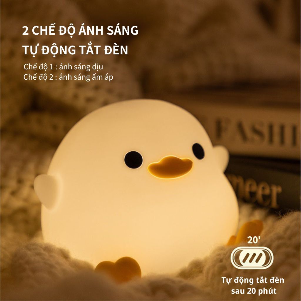 Đèn ngủ để bàn cảm ứng tích điện, đèn led decor phòng ngủ cute silicon mềm kiểu dáng dễ thương trang trí bàn học | BigBuy360 - bigbuy360.vn