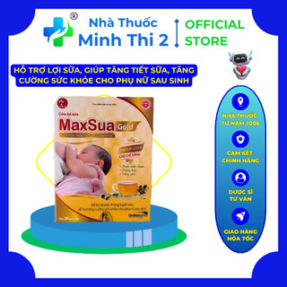 Cốm lợi sữa maxsua gold - hỗ trợ lợi sữa - hộp 20 gói