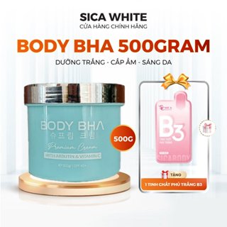 Kem Sica White Body Cốt Ủ BHA 500G, Kích Trắng Da, Nhanh Bật Tone (Tặng B3) - SICA WHITE