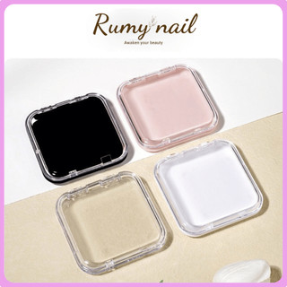 Hộp đựng nailbox móng tay, hộp mica nail box trong suốt hình vuông, hộp đựng mi fan