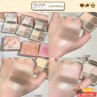 (HỎA TỐC) Bảng Phấn Tạo Khối & Bắt Sáng JUDYDOLL Highlight & Contour Lâu Trôi, Kháng Nước