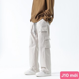 Quần jogger nam túi hộp bo chân màu trắng không rách chất kaki co dãn 4 chiều baggy thể thao lưng thun HAVADO M30 mới