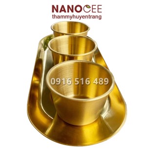 Dụng Cụ Spa, Y Tế Inox Mạ Vàng: Bát Spa Inox, Khay Inox Mạ Vàng Sang Trọng - NANOCEE OFFICIAL