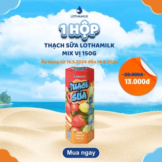Thạch Sữa Lothamilk hộp 150g Mix