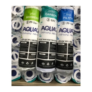 Bộ 3 Quả Lõi Lọc Nước 1-2-3 AQUA / Lõi Lọc Nước Aqua