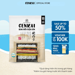 Rong biển cuộn cơm hàn quốc genkai 10 lá 22g