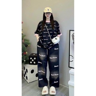 quần xuông dài bigsize 60-125kg  chữ in hồng