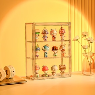 [Tặng Miếng Dán] Tủ, Hộp Trưng Bày Trong Suốt Bảo Quản Mô Hình Blindbox, SkullPanda, Crybabe Popmart, Dimoo, Nước Hoa