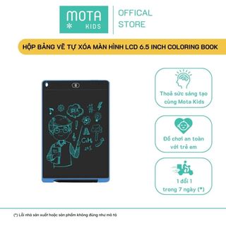  Đồ chơi cho bé Bảng vẽ tự xóa màn hình LCD 6.5 inch coloring book - Hàng chính hãng