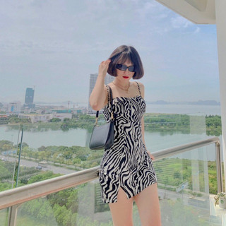 [ Ảnh thật ] Váy 2s hoạ tiết sexy dành cho nữ