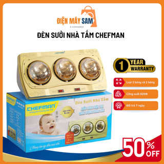 Đèn sưởi nhà tắm chefman cm – 662b 2 bóng, 3 bóng 825w, máy sưởi