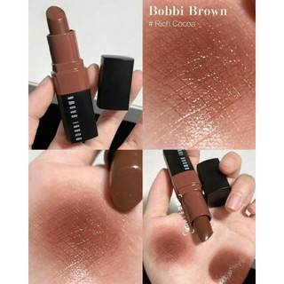 son màu Bobbi Brown Rich Cocoa lip crushed color fullsize 3.5g nâu chocolate