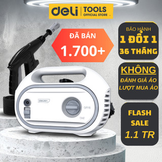 Máy Xịt Rửa Xe Mini Deli Cao Áp Chính Hãng 1 đổi 1 Bảo Hành 36 Tháng Miễn Phí Rửa Xe Tưới Cây Vệ Sinh Nhà Cửa Đa Dụng