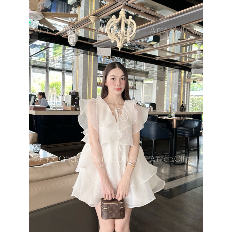 EMILY DRESS / VÁY TƠ LỤA CÁNH TIÊN TÀ BỒNG | BigBuy360 - bigbuy360.vn