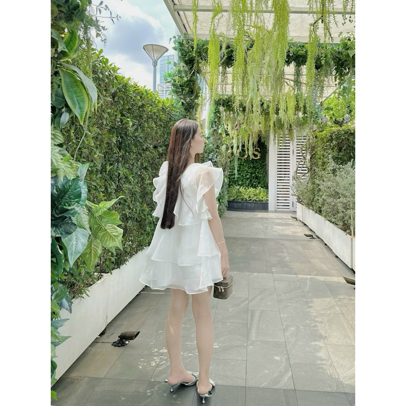 EMILY DRESS / VÁY TƠ LỤA CÁNH TIÊN TÀ BỒNG | BigBuy360 - bigbuy360.vn