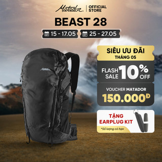 Balo du lịch và leo núi Matador Beast 28 siêu nhẹ, Chất liệu Robic Nylon bền bỉ - Hàng chính hãng