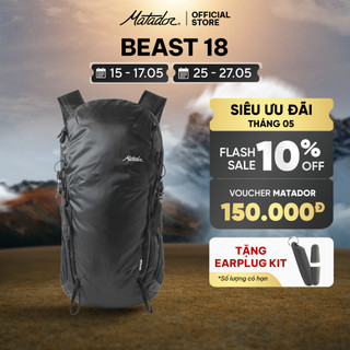 MATADOR Balo leo núi gấp gọn siêu nhẹ Ultralight Beast 18 - Hàng chính hãng, Bảo hành 12 tháng