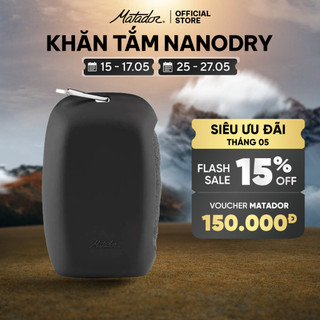 Khăn tắm Matador NanoDry viên con nhộng móc khóa Size Lớn gấp gọn, Chất liệu vải Nano siêu nhẹ, thấm hút tốt _ Hàng chín