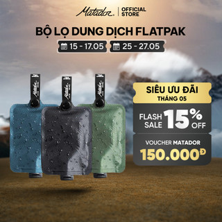 Bộ 3 Lọ FlatPak đựng dung dịch vệ sinh Matador FlatPak Toiletry Bottle (3-Pack) - Hàng chính hãng