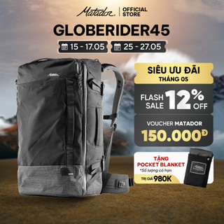 Balo du lịch chuyên nghiệp Travel Backpack Matador GlobeRider45, Khung nhôm Aluminum, Sức chứa 45L_Hàng chính hãng