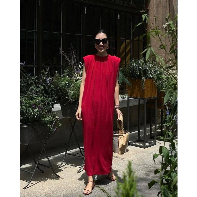 Váy đũi linen đôn vai Jocasta Eclipse Clothing