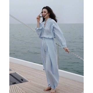 Set đũi vân bo cúc ống Eclipse Clothing