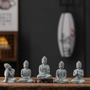 Tượng Đức thế tôn chất liệu đá sa thạch cao cấp, Tượng Deco, trang trí, trưng bày, tiểu cảnh, bán cạn, terrarium