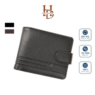 Ví nam bóp nam gập ví da bò cao cấp ví da dáng ngang cao cấp ví da thời trang 208-7 - Hudu Leather