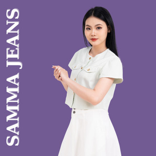 Áo sơ  mi jean nữ kiểu đẹp M2 áo bò nữ cao cấp chất demin dày mịn cao cấp phù hợp đi tiệc xuống phố
