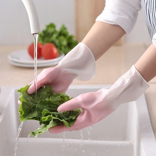 Đôi bao tay cao su rửa chén, găng tay cao su rửa bát cực kỳ bền bĩ, dẻo dai, chắc chắn tiện lợi