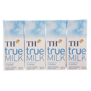 THÙNG SỮA TH TRUEMILK ÍT ĐƯỜNG 180ml