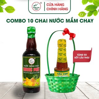Combo 10 Chai Nước mắm chay quả thơm chai 500ml dùng chay dùng mặn đều được - Khang Phát Foods