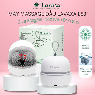 Máy massage đầu cổ mặt mini với 84 đầu silicon lavaxa l83 chống nước-xoa bóp đầu, giải toả căng thẳng, mệt mỏi, ngủ ngon