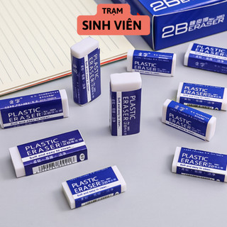 Tẩy bút chì 2b, gôm tẩy sạch không vụn tiện lợi cho học sinh sinh viên - trạm sinh viên.