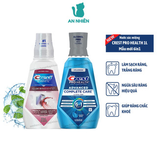 Nước súc miệng Crest Pro Health Advanced 1L trắng răng, bảo vệ răng chắc khỏe